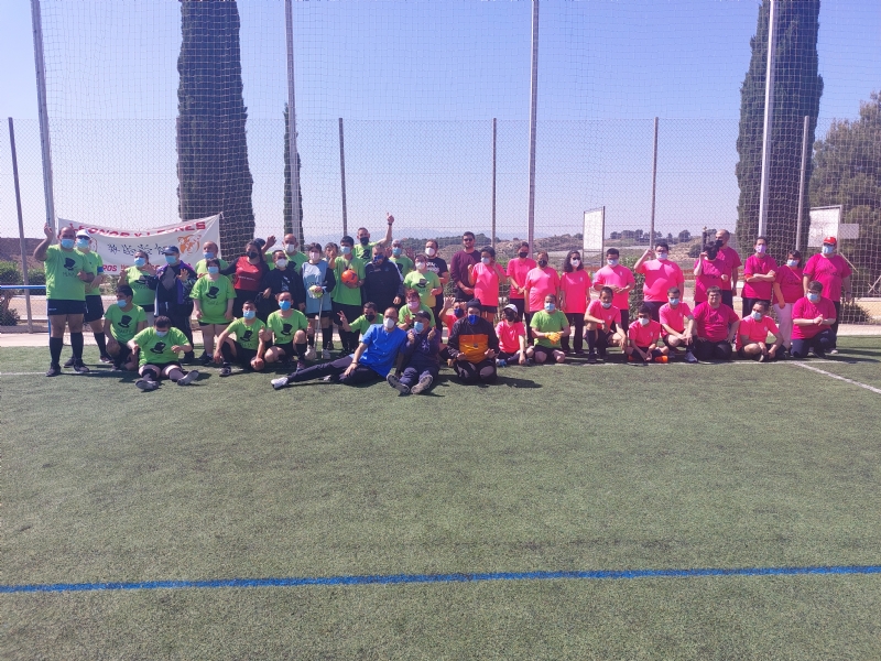 La Ciudad Deportiva "Valverde Reina" acoge el I Torneo de Fútbol-7 Adaptado, en el que participan los Centros de Día de la Dependencia de Totana, Mazarrón y Alhama de Murcia