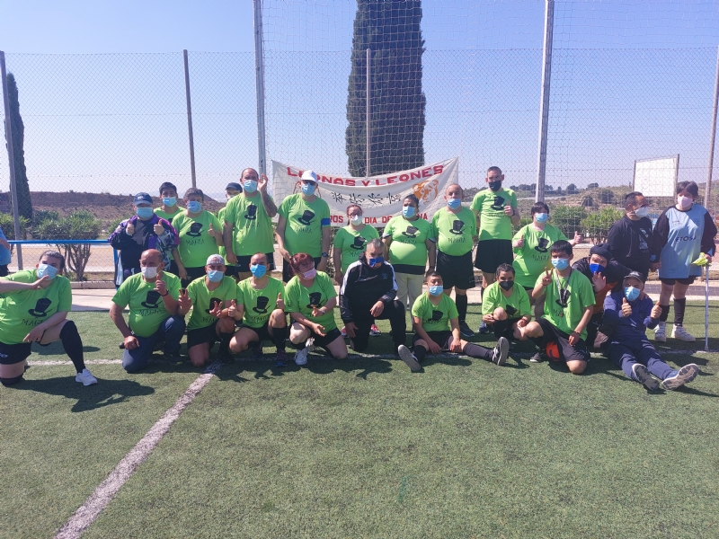 La Ciudad Deportiva “Valverde Reina” acoge el I Torneo de Fútbol-7 Adaptado, en el que participan los Centros de Día de la Dependencia de Totana, Mazarrón y Alhama de Murcia
