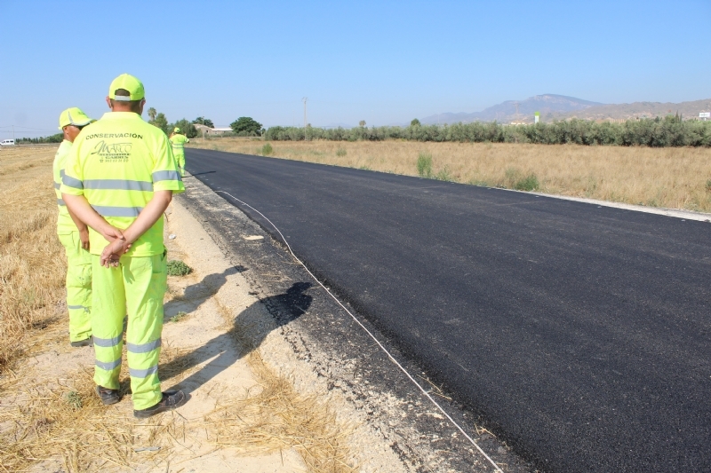 Se acondiciona y mejora la seguridad de dos vías rurales de Totana con una inversión de 213.504 euros: los Caminos de la Barquilla y la Casa del Trini