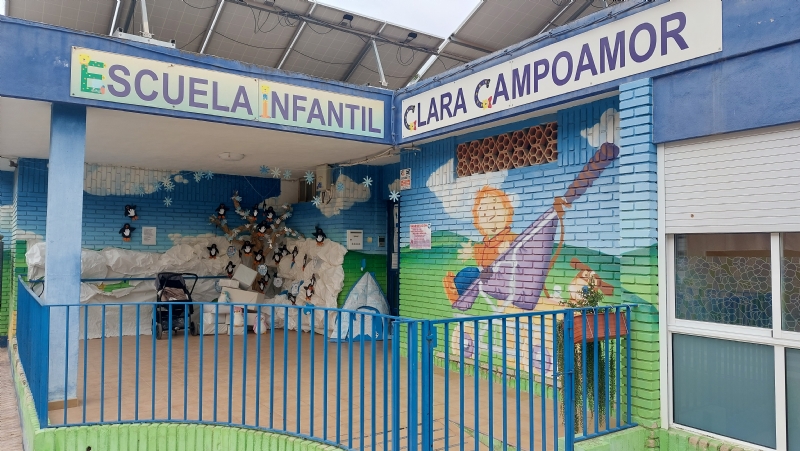 Hasta el 31 de marzo está abierto el plazo de preinscripción para el proceso de admisión en la Escuela Infantil "Clara Campoamor" para el curso 2023/24