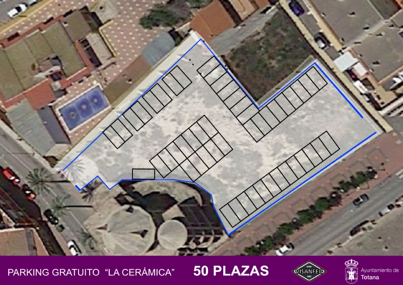 Visanfer S.L. cede un solar al Ayuntamiento de Totana en la calle Mallorca, que se destinará a aparcamiento disuasorio con 50 plazas