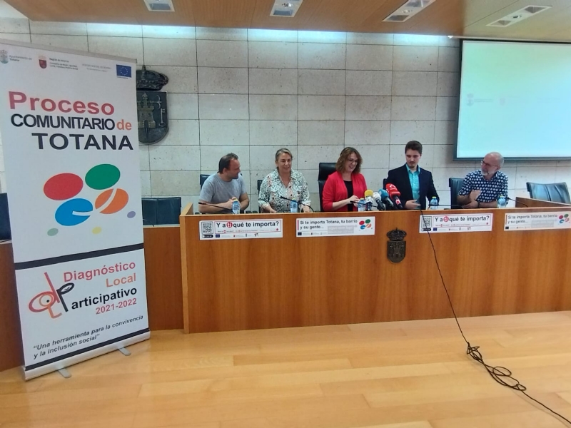 Se presenta el proyecto para la realización de un Diagnóstico Local Participativo que analice la promoción de la convivencia y la inclusión social en el municipio de Totana