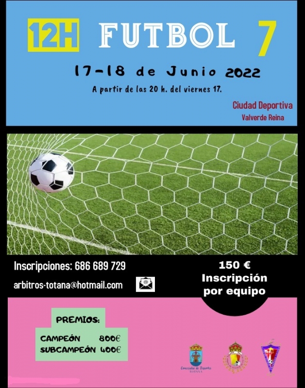 Organizan las 12 Horas de Fútbol-7 los días 17 y 18 de junio, en la Ciudad Deportiva "Valverde Reina"