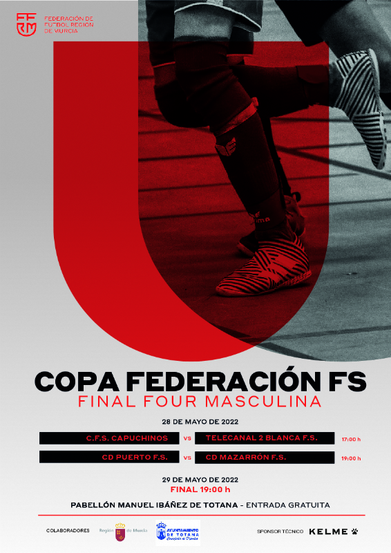 Totana acoge este fin de semana la Final Four de la Copa Federación de Fútbol Sala masculino, con la participación del CFS Capuchinos