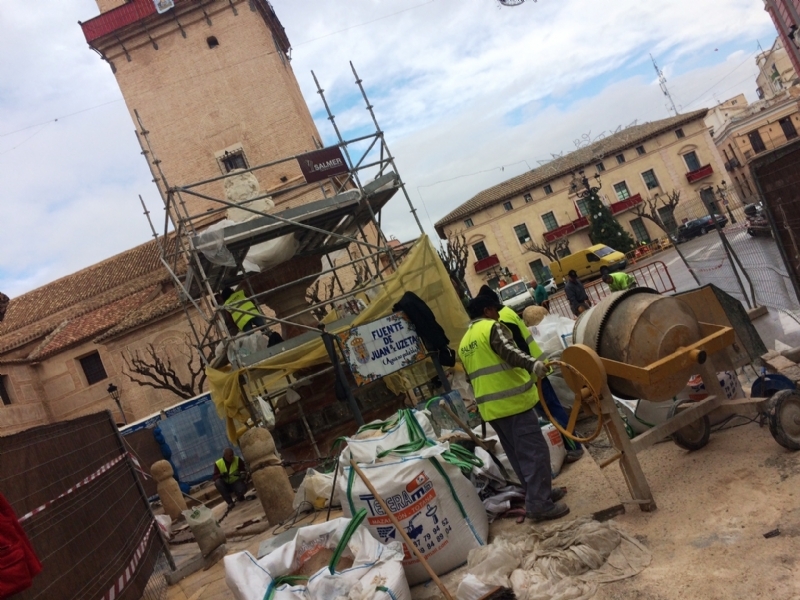 Mañana se inauguran las obras de restauración de la Fuente Juan de Uzeta (10:30 horas), que ha financiado la Comunidad Autónoma en virtud de una subvención solicitada por el Ayuntamiento