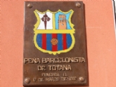 Acuerdan otorgar el Título de Reconocimiento del 25 aniversario a la Peña Barcelonista de Totana cuya efeméride se conmemoró en el 2022