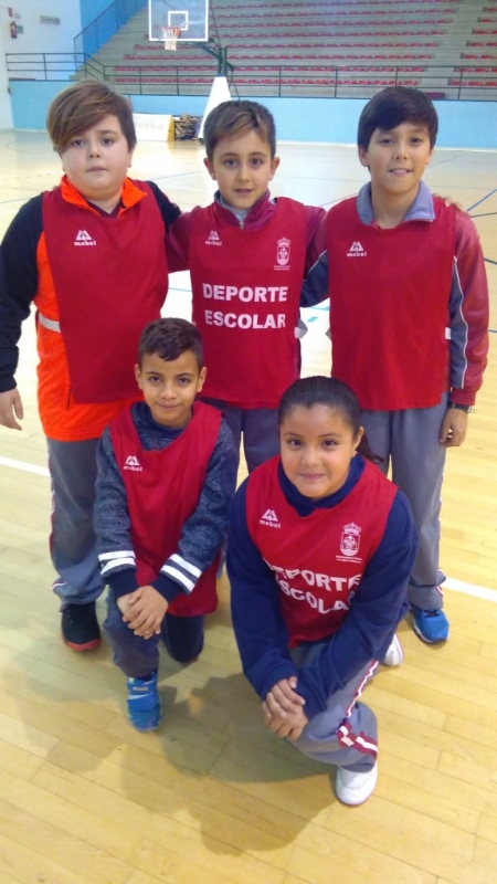La Concejalía de Deportes ha puesto en marcha la Fase Local de Baloncesto de Deporte Escolar, que cuenta con la participación de 417 escolares de los diferentes centros de enseñanza
