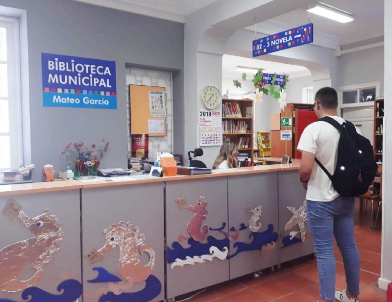 La Biblioteca Municipal Mateo Garca retoma su horario normal de maana y tarde a partir del prximo da 9 de septiembre
