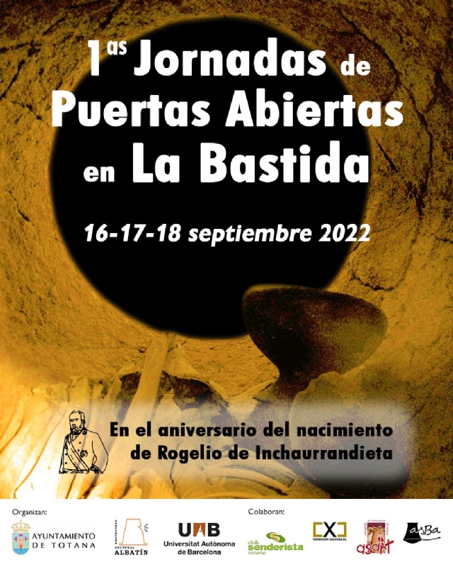 Totana acoger del 16 al 18 de septiembre las I Jornadas de Puertas Abiertas del yacimiento arqueolgico de La Bastida