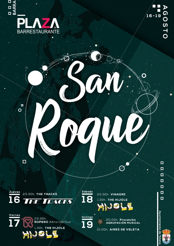 Las tradicionales fiestas del barrio de San Roque se celebran del 16 al 19 de agosto con un atractivo programa de actuaciones musicales