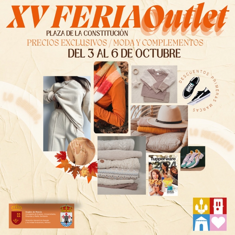 La plaza de la Constitucin acoge este fin de semana la XV Feria Outlet, organizada por la Asociacin de Comerciantes, con un total de 7 expositores