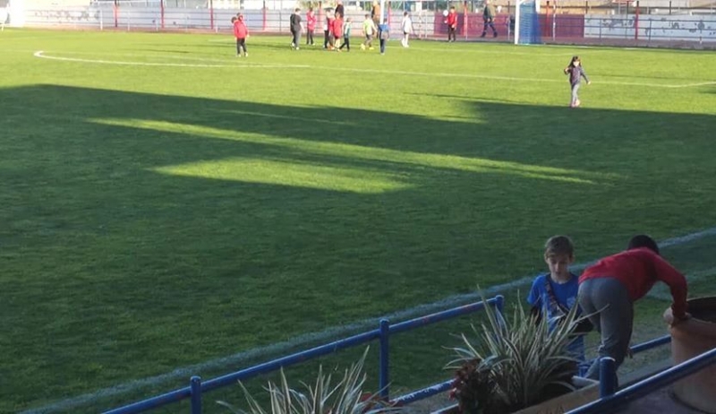 Se retoma el uso del estadio municipal "Juan Cayuela" tras los trabajos de resiembra del césped acometidos el pasado mes de noviembre