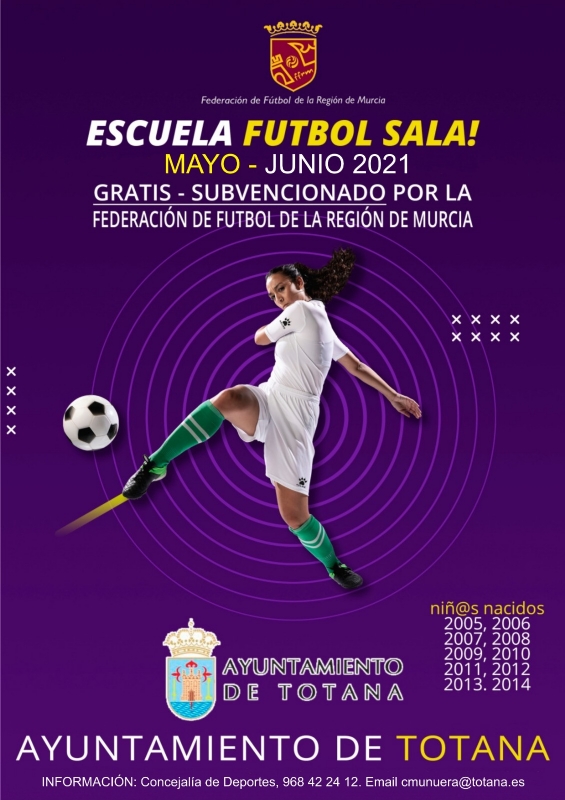 Totana se suma a la iniciativa de implantar Escuelas Deportivas de Ftbol Sala, que promueve la Federacin de Ftbol de la Regin de Murcia