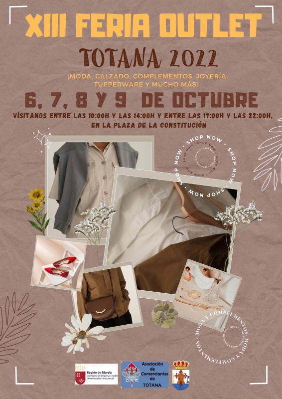 Vdeo. La XIII Feria Outlet de Totana se celebrar durante los das 6, 7, 8 y 9 de octubre, contando con la participacin de 11 comercios locales