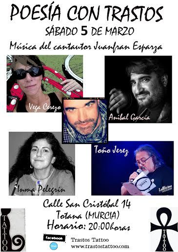 Se organiza mañana el recital de poesía "Con Trastos" dentro de las actividades del programa "Totana Cultural"