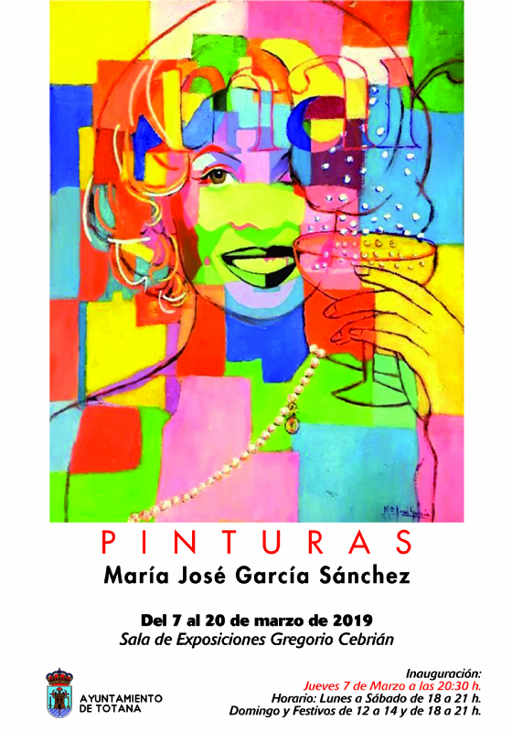 Maana se inaugura la exposicin de pintura de Mara Jos Garca Snchez, que permanecer en la sala Gregorio Cebrin hasta el 20 de marzo