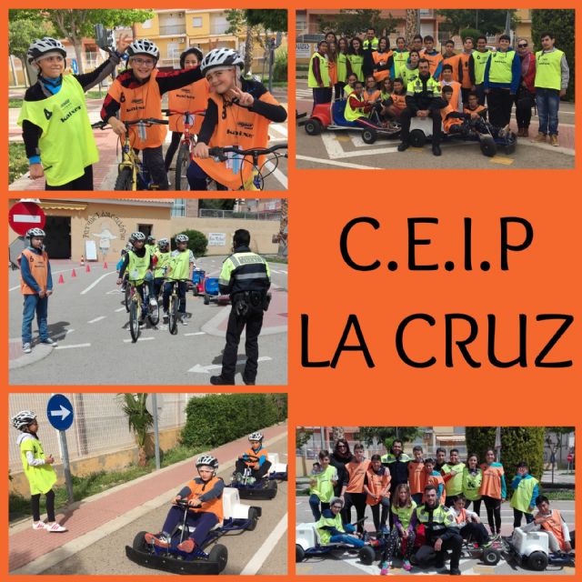 Un total de 370 escolares del CEIP La Cruz participa en las sesiones formativas de la Escuela de Educacin Vial de la Polica Local