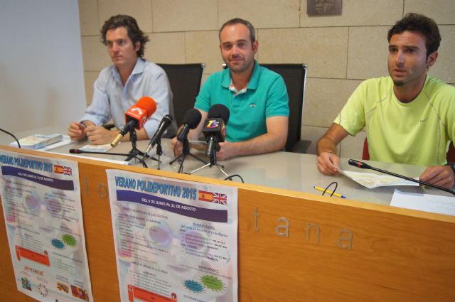  El "Verano Polideportivo2015" contempla un amplio programa de actividades y servicios del 9 de junio al 31 de agosto en el polideportivo "6 de diciembre" y el complejo deportivo "Guadalentín"