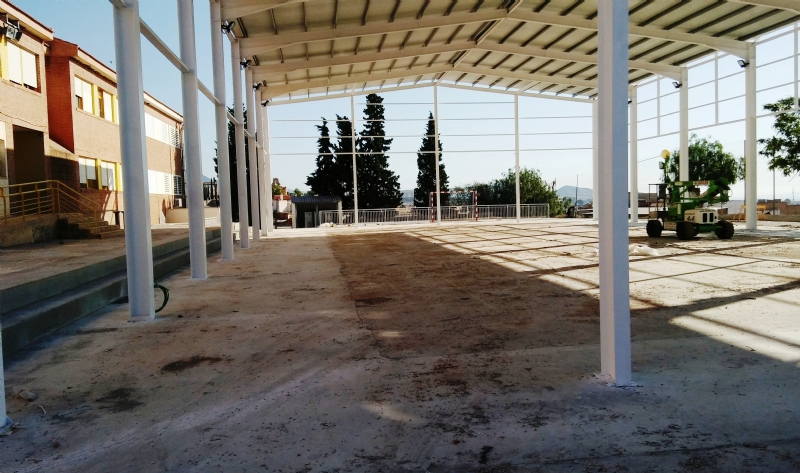 La nueva pista polideportiva del CEIP San Jos estar operativa a partir del prximo curso escolar 2019/2020