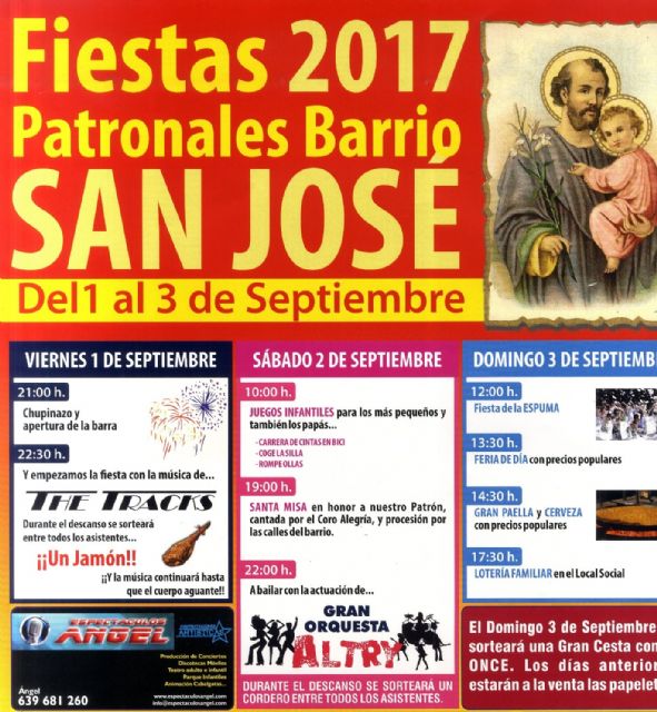 Vdeo. Las fiestas patronales del barrio San Jos se celebrarn del 1 al 3 de septiembre en la ermita