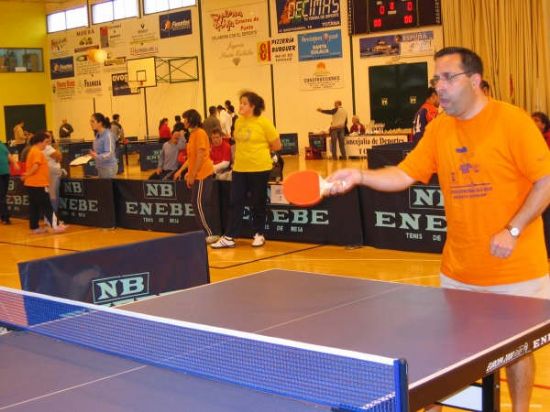 EL CAMPEONATO DE TENIS DE MESA PARA DISCAPACITADOS PSQUICOS FUE UN XITO Y REUNI EN EL PABELLN DE DEPORTES 