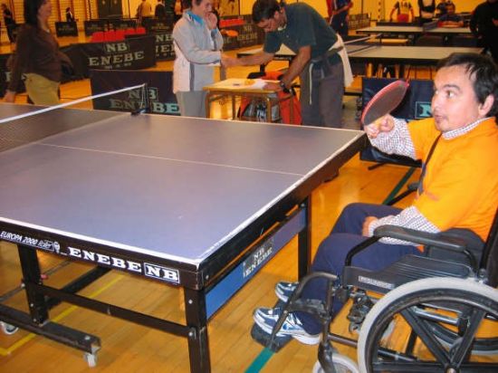 EL CAMPEONATO DE TENIS DE MESA PARA DISCAPACITADOS PSQUICOS FUE UN XITO Y REUNI EN EL PABELLN DE DEPORTES 