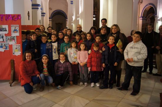 ESCOLARES DE LOS COLEGIOS DE TOTANA PARTICIPAN EN EL CONCURSO DE DIBUJO Y ARTES PLÁSTICAS "SANTA EULALIA Y LOS NIÑOS" QUE PROMUEVE LAFUNDACIÓN LA SANTA, Y QUE PERMANECE EXPUESTO EN LA PARROQUIA DE SANTIAGO