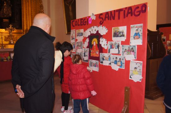 ESCOLARES DE LOS COLEGIOS DE TOTANA PARTICIPAN EN EL CONCURSO DE DIBUJO Y ARTES PLÁSTICAS "SANTA EULALIA Y LOS NIÑOS" QUE PROMUEVE LAFUNDACIÓN LA SANTA, Y QUE PERMANECE EXPUESTO EN LA PARROQUIA DE SANTIAGO