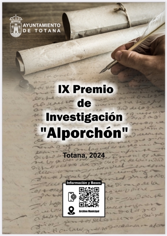 Hasta el 17 de marzo permanece abierto el plazo para presentar trabajos al IX Premio de Investigacin Histrica Alporchn