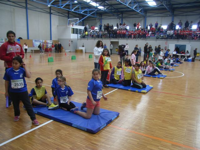 Los colegios "Tierno Galván" y "Luís Pérez Rueda" participaron en la Final Regional de Jugando al Atletismo de Deporte Escolar, celebrada en Torre Pacheco