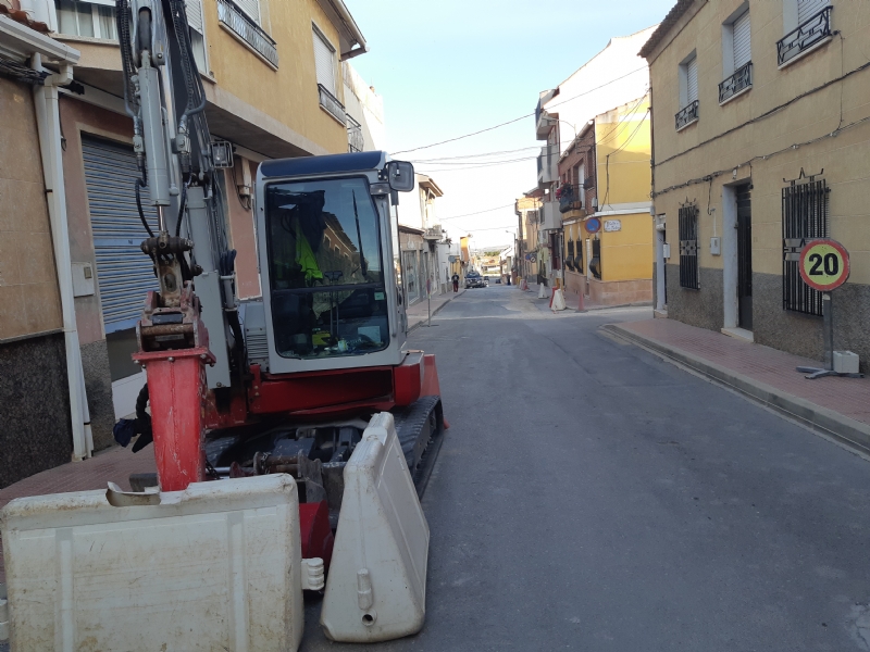 En los prximos das finalizarn las obras de renovacin de la nueva tubera de saneamiento en las calles La Hoya y Lus Martnez Gonzlez