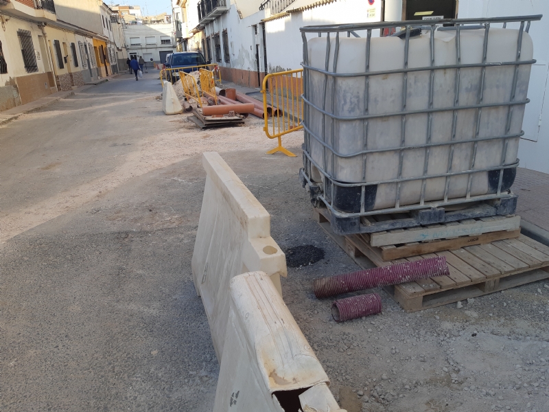 En los prximos das finalizarn las obras de renovacin de la nueva tubera de saneamiento en las calles La Hoya y Lus Martnez Gonzlez