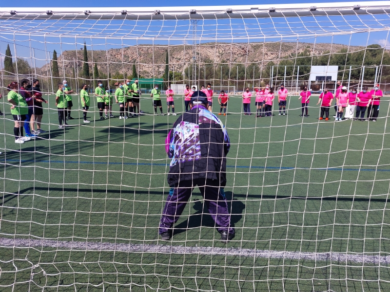 La Ciudad Deportiva Valverde Reina acoge el I Torneo de Ftbol-7 Adaptado, en el que participan los Centros de Da de la Dependencia de Totana, Mazarrn y Alhama de Murcia