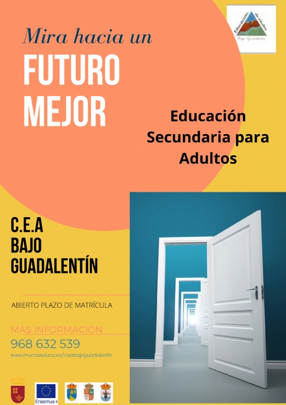 El Centro de Educacin de Adultos Bajo Guadalentn mantiene una amplia oferta de enseanzas regladas y talleres de cara al nuevo curso 2021/22