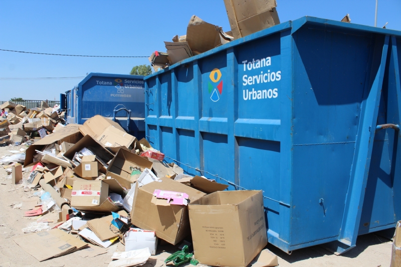 Recogen más de 1.556 toneladas de residuos en el ecoparque municipal de Totana en lo que va de año 2021