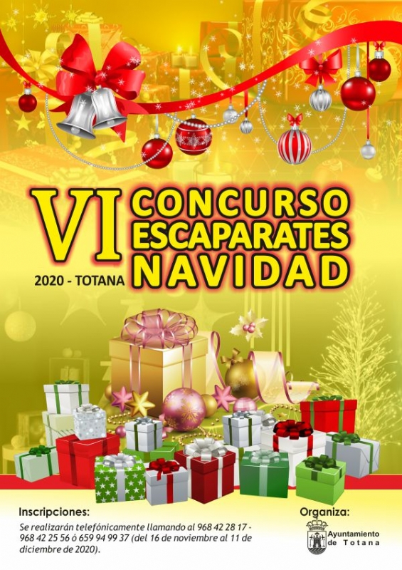 La Concejala de Cultura organiza el VI Concurso de Escaparates de Navidad 2020, cuyo plazo de inscripcin est abierto hasta el prximo 11 de diciembre