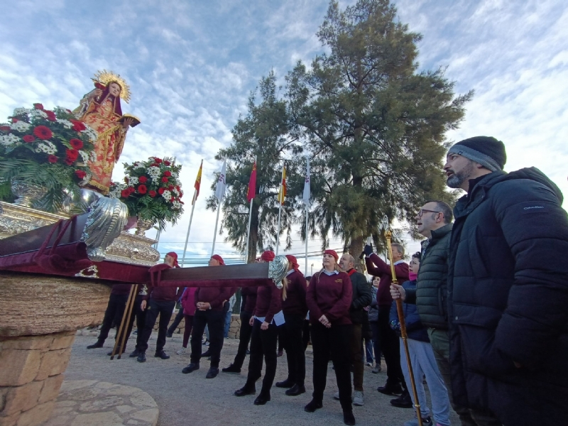 Santa Eulalia, Patrona de Totana, regresa a su ermita en Sierra Espua acompaada por ms de 13.000 personas