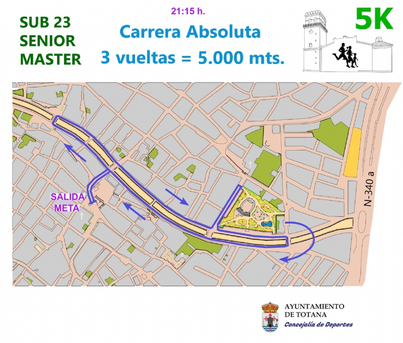 La Carrera 5K Fiestas de Santiago bate rcord de inscripcin, con un total de 330 atletas; de los que 180 participarn en la prueba absoluta