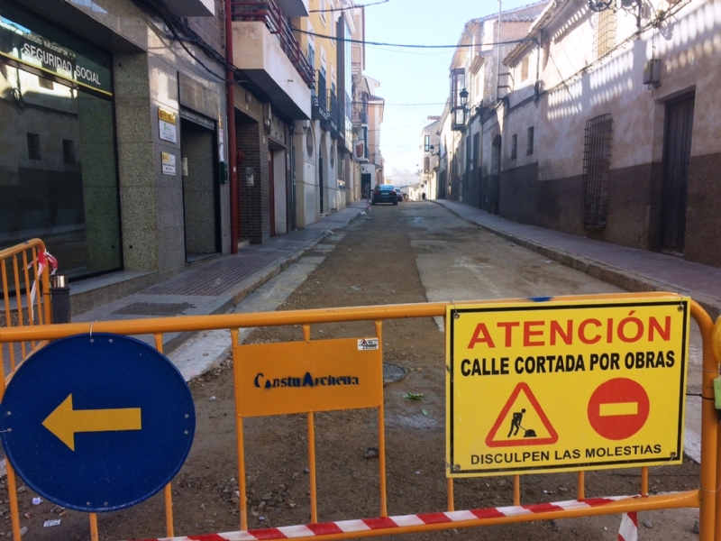 Se abrir al trfico la calle Cnovas del Castillo a partir de la semana del 22 de enero, en cuanto finalicen las obras de asfaltado; y seguidamente comenzarn las de la Caada Zamora