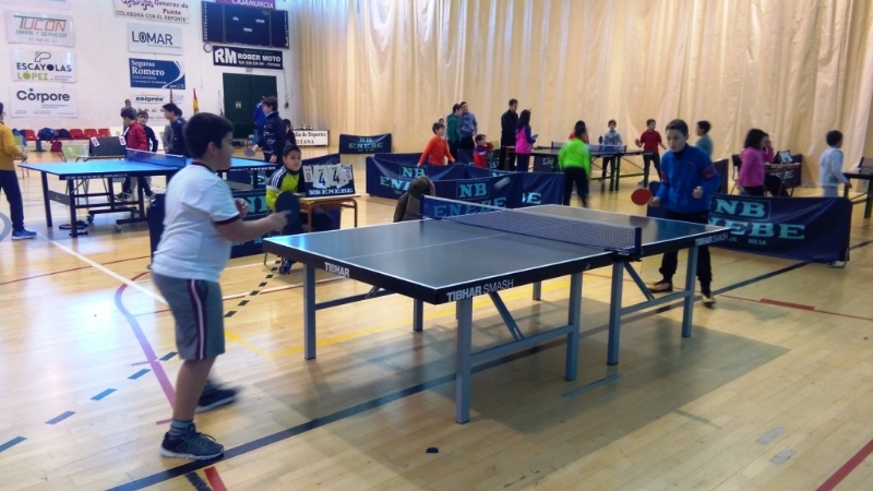 La Concejalía de Deportes organizó la Fase Local de Tenis de Mesa de Deporte Escolar, que contó con la participación de 69 escolares de Totana