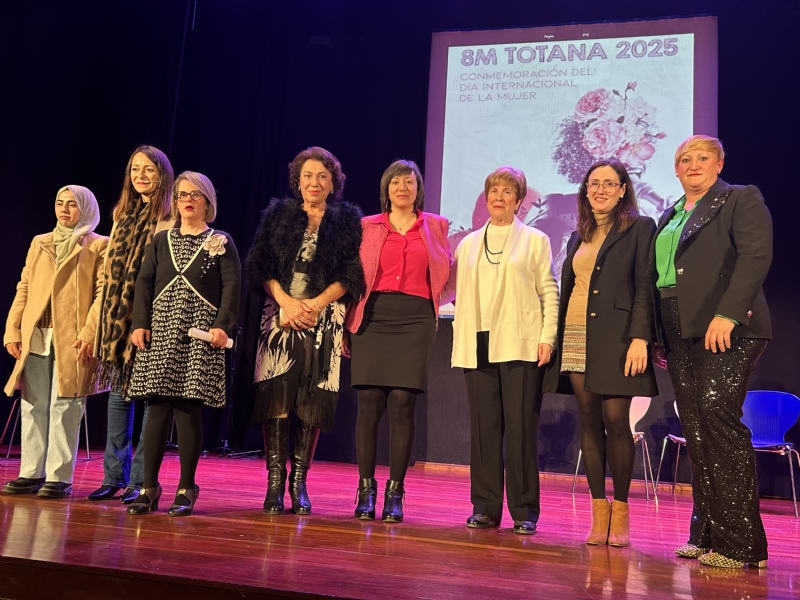 Totana conmemora el Da Internacional de la Mujer homenajeando a 7 vecinas que son un referente en distintos mbitos de la sociedad local