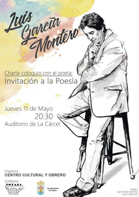 El poeta y catedrtico de Literatura Espaola, Luis Garca Montero, ofrece la charla Invitacin a la poesa este jueves en el teatro del Centro Sociocultural La Crcel (20:30 horas)