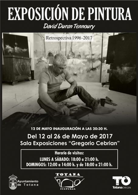 La exposicin de pintura de David Durn Tennoury se inaugura este viernes y permanecer abierta hasta el 26 de mayo en la sala municipal Gregorio Cebrin