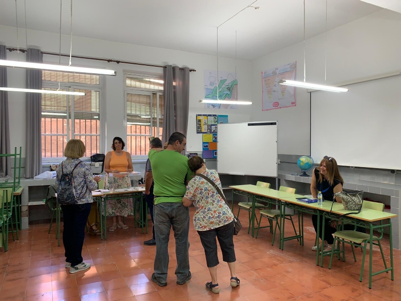 Totana celebra la jornada electoral al Parlamento Europeo con normalidad y una participación del 41,70%: PP (43,37%), PSOE (22,74%), VOX (17,68%), SALF (6,09%), SUMAR (4,20%) y PODEMOS (1,74%)