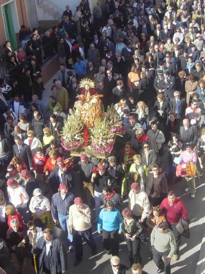CERCA DE 10.000 PERSONAS ACOMPAARON A SANTA EULALIA DE MRIDA DESDE SU SANTUARIO A TOTANA