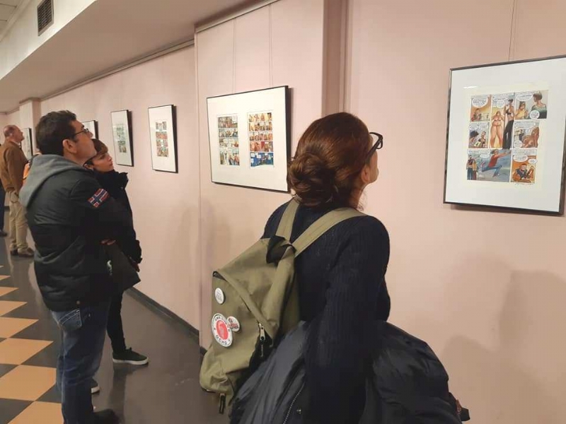 Inauguran la muestra Un paseo de vietas, de los dibujantes murcianos Juan lvarez y Jorge Gmez; el do de ilustradores 