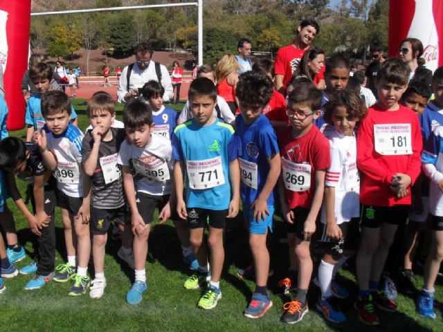 Un total de 28 escolares de Totana participaron en la Final Regional de Campo a través de Deporte Escolar benjamín y alevín, celebrada en Lorca
