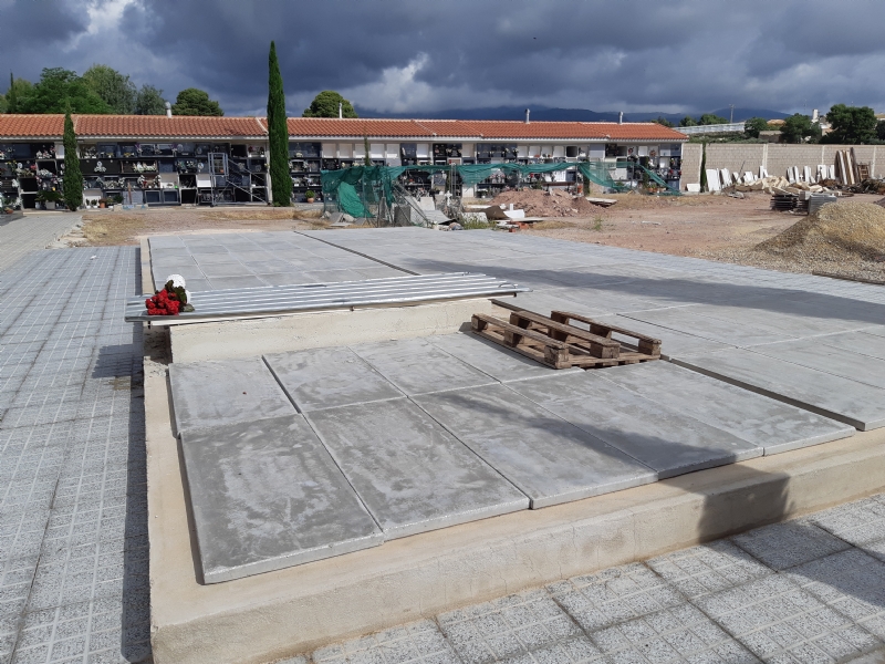 Concluyen las obra de las 20 nuevas fosas construidas en el Cementerio Municipal Nuestra Seora del Carmen que permiten dar cobertura a la demanda existente