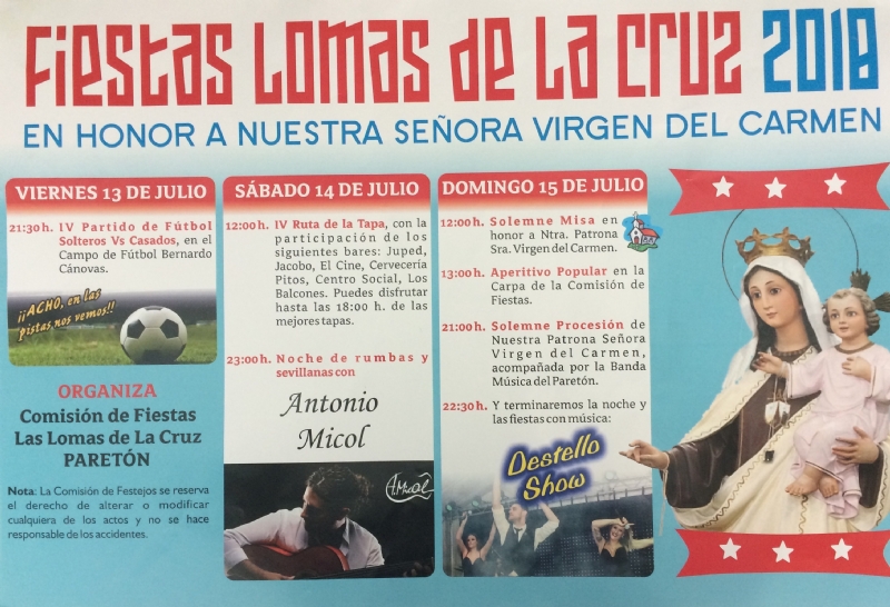 VDEO. Las fiestas de Las Lomas de la Cruz de El Paretn se celebran este prximo fin de semana con actividades deportivas, gastronmicas, musicales y religiosas