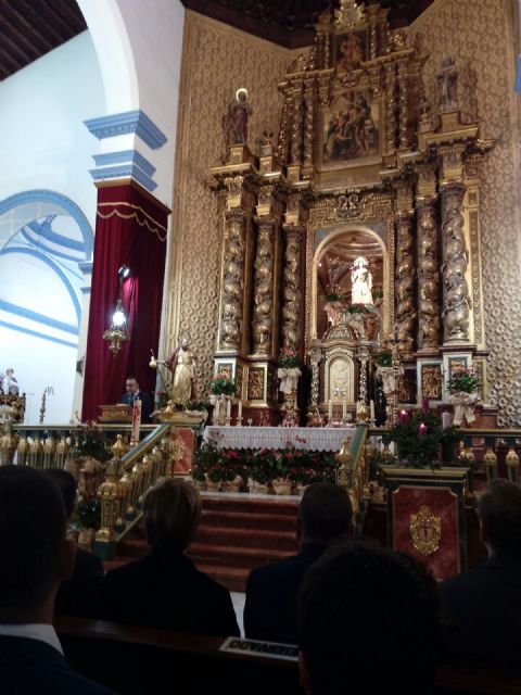 El obispo de la dicesis de Cartagena preside la misa en la festividad de la Patrona de Totana, Santa Eulalia de Mrida